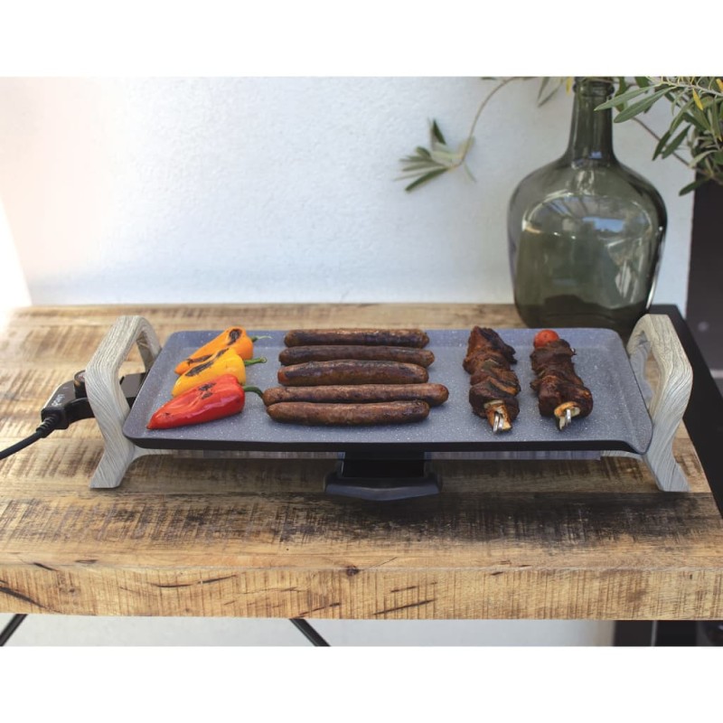 Livoo Grillplatte 1800 W Natur und Schwarz Livoo Grillplatte 1800 W Natur und Schwarz