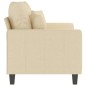 vidaXL 2-Sitzer-Sofa Creme 120 cm Stoff vidaXL 2-Sitzer-Sofa Creme 120 cm Stoff