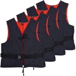 vidaXL Schwimmwesten 4 Stk. 50 N 70-90 kg Marineblau