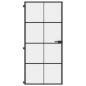 vidaXL Innentür Schlank Schwarz 93x201,5 cm Hartglas & Aluminium vidaXL Innentür Schlank Schwarz 93x201,5 cm Hartglas & Aluminium