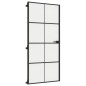 vidaXL Innentür Schlank Schwarz 93x201,5 cm Hartglas & Aluminium vidaXL Innentür Schlank Schwarz 93x201,5 cm Hartglas & Aluminium