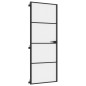 vidaXL Innentür Schlank Schwarz 76x201,5 cm Hartglas und Aluminium vidaXL Innentür Schlank Schwarz 76x201,5 cm Hartglas und Aluminium