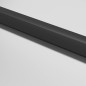 vidaXL Innentür Schlank Schwarz 76x201,5 cm Hartglas und Aluminium vidaXL Innentür Schlank Schwarz 76x201,5 cm Hartglas und Aluminium