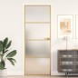 vidaXL Innentür Schlank Golden 76x201,5 cm Hartglas und Aluminium vidaXL Innentür Schlank Golden 76x201,5 cm Hartglas und Aluminium