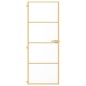 vidaXL Innentür Schlank Golden 76x201,5 cm Hartglas und Aluminium vidaXL Innentür Schlank Golden 76x201,5 cm Hartglas und Aluminium