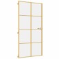 vidaXL Innentür Schlank Golden 102,5x201,5 cm Hartglas und Aluminium vidaXL Innentür Schlank Golden 102,5x201,5 cm Hartglas und Aluminium