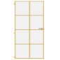vidaXL Innentür Schlank Golden 102,5x201,5 cm Hartglas und Aluminium vidaXL Innentür Schlank Golden 102,5x201,5 cm Hartglas und Aluminium