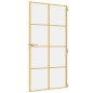 vidaXL Innentür Schlank Golden 102,5x201,5 cm Hartglas und Aluminium vidaXL Innentür Schlank Golden 102,5x201,5 cm Hartglas und Aluminium