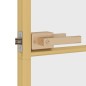 vidaXL Innentür Schlank Golden 102,5x201,5 cm Hartglas und Aluminium vidaXL Innentür Schlank Golden 102,5x201,5 cm Hartglas und Aluminium