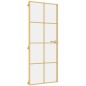 vidaXL Innentür Schlank Golden 83x201,5 cm Hartglas und Aluminium vidaXL Innentür Schlank Golden 83x201,5 cm Hartglas und Aluminium