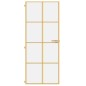 vidaXL Innentür Schlank Golden 83x201,5 cm Hartglas und Aluminium vidaXL Innentür Schlank Golden 83x201,5 cm Hartglas und Aluminium