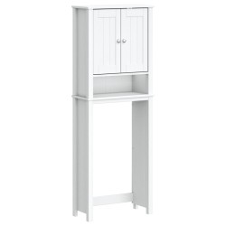 vidaXL Toilettenschrank BERG Weiß 60x27x164,5 cm Massivholz