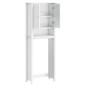 vidaXL Toilettenschrank BERG Weiß 60x27x164,5 cm Massivholz vidaXL Toilettenschrank BERG Weiß 60x27x164,5 cm Massivholz