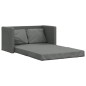 vidaXL Bodensofa mit Schlaffunktion Dunkelgrau 112x174x55 cm Stoff vidaXL Bodensofa mit Schlaffunktion Dunkelgrau 112x174x55 cm Stoff