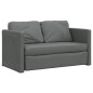vidaXL Bodensofa mit Schlaffunktion Dunkelgrau 112x174x55 cm Stoff vidaXL Bodensofa mit Schlaffunktion Dunkelgrau 112x174x55 cm Stoff