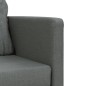 vidaXL Bodensofa mit Schlaffunktion Dunkelgrau 112x174x55 cm Stoff vidaXL Bodensofa mit Schlaffunktion Dunkelgrau 112x174x55 cm Stoff