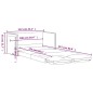 vidaXL Bodensofa mit Schlaffunktion Dunkelgrau 112x174x55 cm Stoff vidaXL Bodensofa mit Schlaffunktion Dunkelgrau 112x174x55 cm Stoff