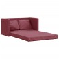 vidaXL Bodensofa mit Schlaffunktion Weinrot 112x174x55 cm Stoff vidaXL Bodensofa mit Schlaffunktion Weinrot 112x174x55 cm Stoff