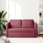 vidaXL Bodensofa mit Schlaffunktion Weinrot 112x174x55 cm Stoff vidaXL Bodensofa mit Schlaffunktion Weinrot 112x174x55 cm Stoff