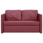 vidaXL Bodensofa mit Schlaffunktion Weinrot 112x174x55 cm Stoff vidaXL Bodensofa mit Schlaffunktion Weinrot 112x174x55 cm Stoff