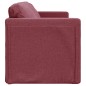 vidaXL Bodensofa mit Schlaffunktion Weinrot 112x174x55 cm Stoff vidaXL Bodensofa mit Schlaffunktion Weinrot 112x174x55 cm Stoff