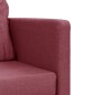 vidaXL Bodensofa mit Schlaffunktion Weinrot 112x174x55 cm Stoff vidaXL Bodensofa mit Schlaffunktion Weinrot 112x174x55 cm Stoff
