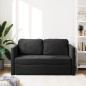 vidaXL Bodensofa mit Schlaffunktion Schwarz 122x204x55 cm Samt vidaXL Bodensofa mit Schlaffunktion Schwarz 122x204x55 cm Samt