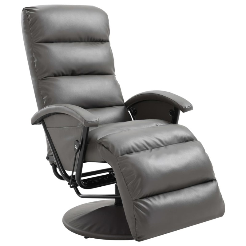 vidaXL TV-Sessel Grau Kunstleder vidaXL TV-Sessel Grau Kunstleder