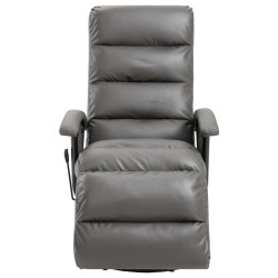 vidaXL TV-Sessel Grau Kunstleder