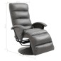 vidaXL TV-Sessel Grau Kunstleder vidaXL TV-Sessel Grau Kunstleder
