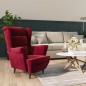 vidaXL Sessel Weinrot Samt vidaXL Sessel Weinrot Samt