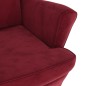 vidaXL Sessel Weinrot Samt vidaXL Sessel Weinrot Samt