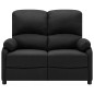 vidaXL 2-Sitzer-Sofa Verstellbar Schwarz Stoff vidaXL 2-Sitzer-Sofa Verstellbar Schwarz Stoff