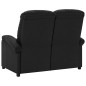 vidaXL 2-Sitzer-Sofa Verstellbar Schwarz Stoff vidaXL 2-Sitzer-Sofa Verstellbar Schwarz Stoff