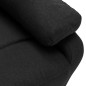 vidaXL 2-Sitzer-Sofa Verstellbar Schwarz Stoff vidaXL 2-Sitzer-Sofa Verstellbar Schwarz Stoff