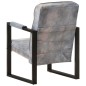 vidaXL Sessel 60x75x90 cm Grau Echtes Ziegenleder vidaXL Sessel 60x75x90 cm Grau Echtes Ziegenleder