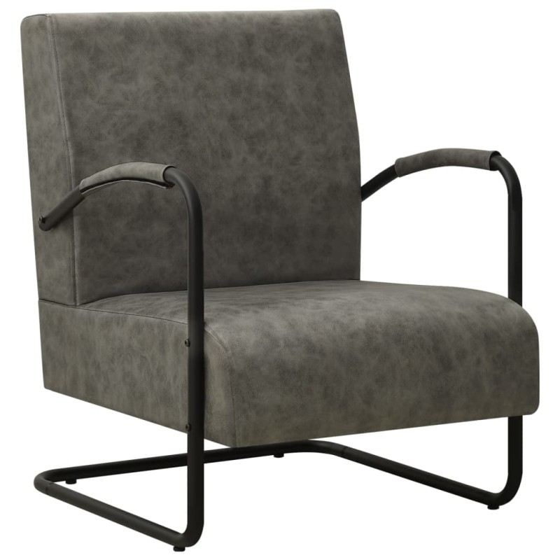vidaXL Sessel Grau Kunstleder vidaXL Sessel Grau Kunstleder