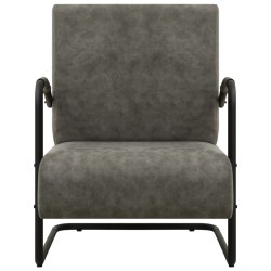 vidaXL Sessel Grau Kunstleder