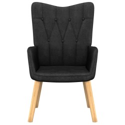 vidaXL Relaxsessel Schwarz Stoff