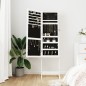 Spiegel-Schmuckschrank Freistehend Weiß 42x38x152 cm Spiegel-Schmuckschrank Freistehend Weiß 42x38x152 cm