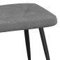 vidaXL Relaxsessel mit Hocker Dunkelgrau Stoff vidaXL Relaxsessel mit Hocker Dunkelgrau Stoff
