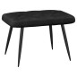 vidaXL Relaxsessel mit Hocker Schwarz Stoff vidaXL Relaxsessel mit Hocker Schwarz Stoff