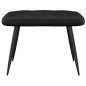 vidaXL Relaxsessel mit Hocker Schwarz Stoff vidaXL Relaxsessel mit Hocker Schwarz Stoff