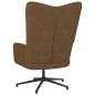 vidaXL Relaxsessel mit Hocker Braun Stoff vidaXL Relaxsessel mit Hocker Braun Stoff