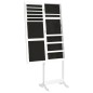 Spiegel-Schmuckschrank Freistehend Weiß 42x38x152 cm Spiegel-Schmuckschrank Freistehend Weiß 42x38x152 cm