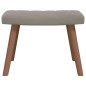 vidaXL Relaxsessel mit Hocker Hellgrau Samt vidaXL Relaxsessel mit Hocker Hellgrau Samt