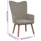 vidaXL Relaxsessel mit Hocker Hellgrau Samt vidaXL Relaxsessel mit Hocker Hellgrau Samt