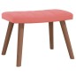 vidaXL Relaxsessel mit Hocker Rosa Samt vidaXL Relaxsessel mit Hocker Rosa Samt