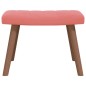 vidaXL Relaxsessel mit Hocker Rosa Samt vidaXL Relaxsessel mit Hocker Rosa Samt