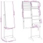 Spiegel-Schmuckschrank Freistehend Weiß 42x38x152 cm Spiegel-Schmuckschrank Freistehend Weiß 42x38x152 cm